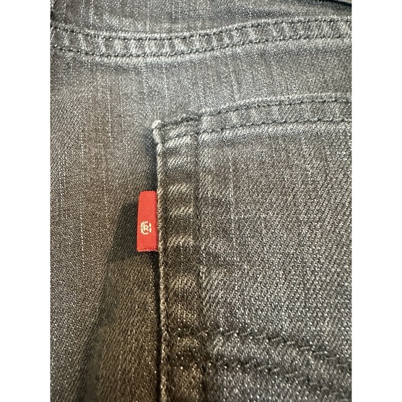 Levi's 505 Jeans Women's size 10 black mid rise Straight Leg stretch classic - Picture 3 of 7